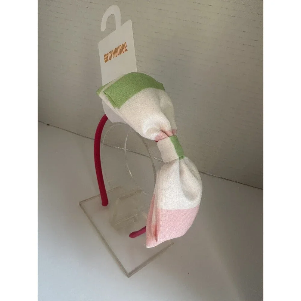 Gymboree Easter Girls Pink Green White Hair Bow Headband NEW NWT 2017